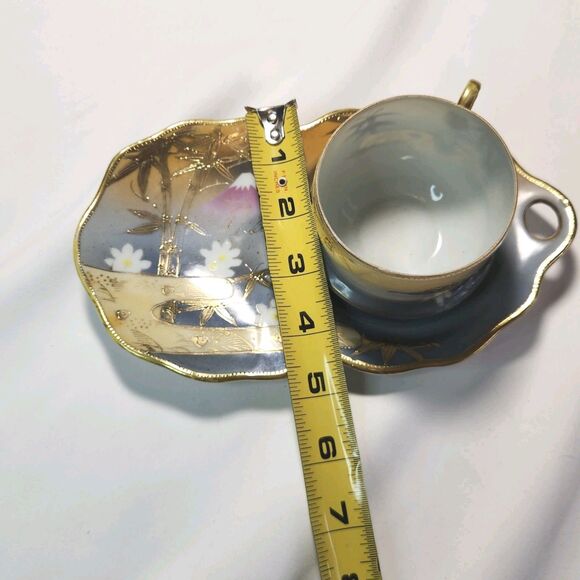 Vintage Shofu Hand-Painted Tea Set Japanese Porcelain Collectible Traditional - Picture 7 of 13